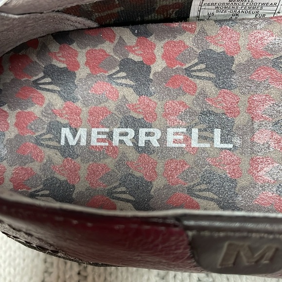 Women’s 7 Merrell flats Zodiac Dark Plum performance footwear buckles stitching - Picture 8 of 13